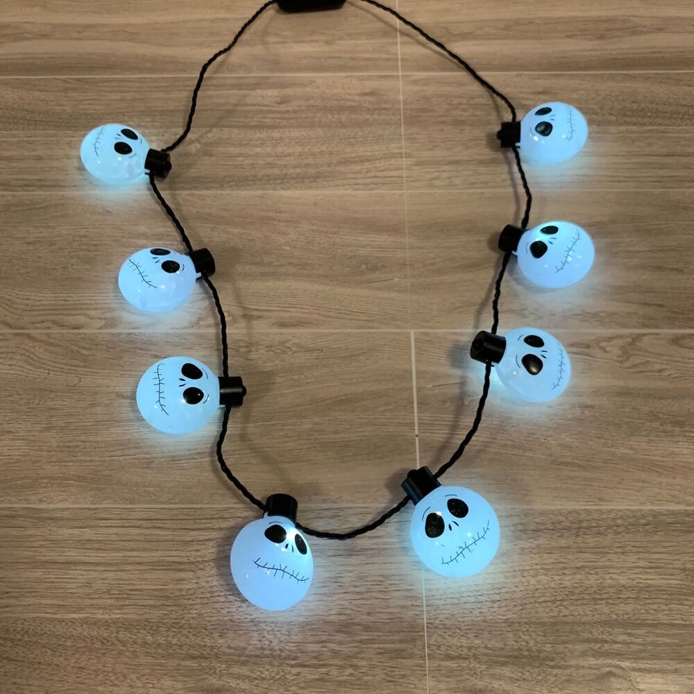 Disney The Nightmare Before Christmas Light Up Jack Skellinghton Necklace Works